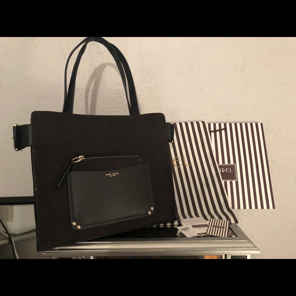 Henri Bendel Leather & suede purse